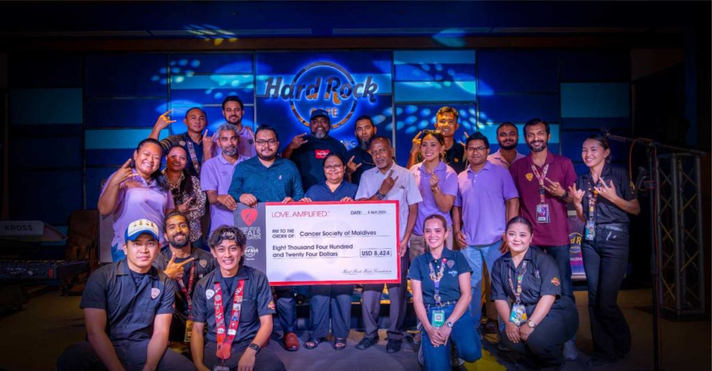 Hard Rock Hotel Maldives and Hard Rock Cafe Maldives Strike a Chord for Pinktober, Supporting Cancer Society of Maldives